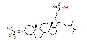 24-Methyl-5a-cholest-24(28)-en-3a,21-diol 3,21-disulfate